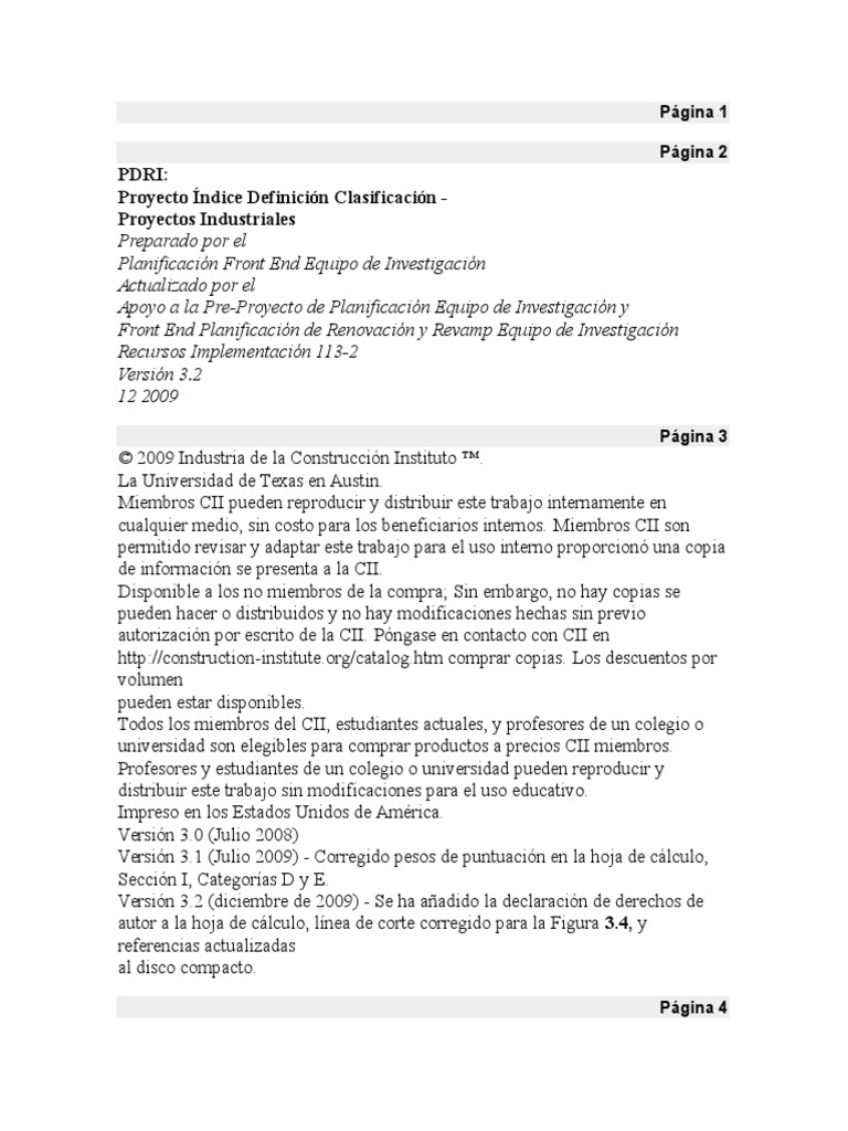 Pdri Español | PDF | Planificación | Diseño
