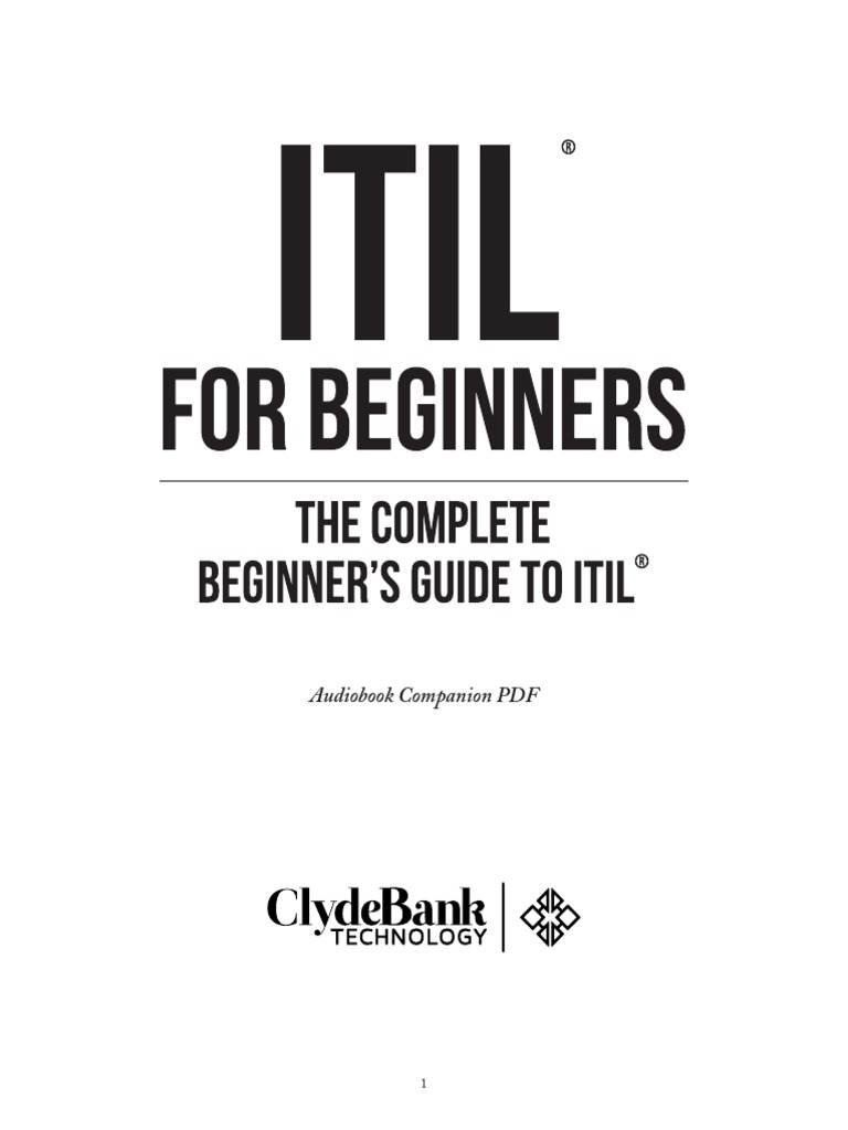 Itil For Beginners Pdf Trademark Itil