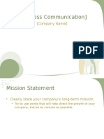 Mission Statement and Goals for ABC Company