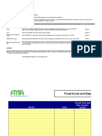 Fixed Asset and Depreciation Schedule