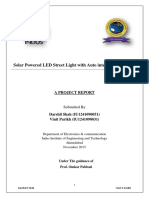 Solar Powered LED Street Light With Auto Intensity Control