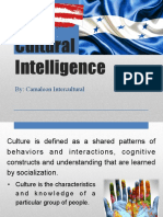 Cultural Intelligence: By: Camaleon Intercultural