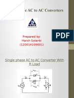 Full Wave AC To AC Converters: Prepared By: Harsh Solanki (120014109001)