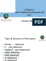 Java Decision Making Control Structures