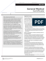 INZ 1007 - General Medical Certificate (INZ 1007) March 2015