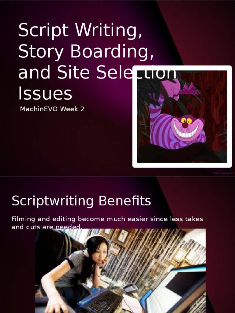 Script Writing Story Boarding and Site Selection Issues | PDF ...