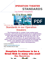 Surgical Operation Theater Standards