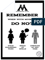 Ministry of Magic Advice Poster