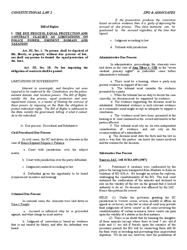 Consti 2 Reviewer | PDF | Eminent Domain | Search And Seizure
