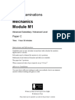 C Edexcel Mechanics-1 6677 Solomen Papers