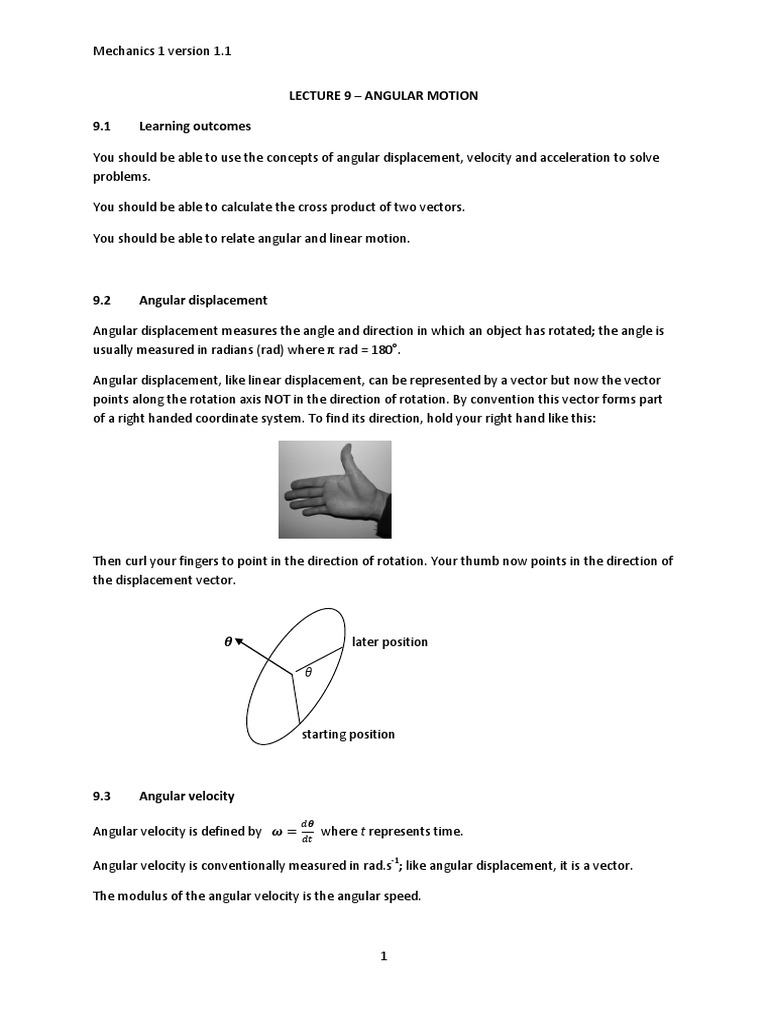 Understanding Angular Motion: Calculating Angular Displacement ...