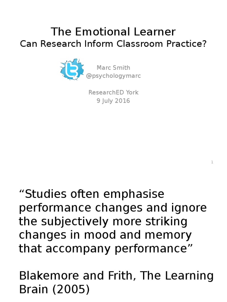 Emotions' Impact on Learning Strategies | PDF | Emotions | Memory