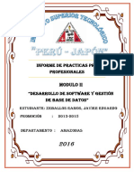 Informe de Practicas Modulo II