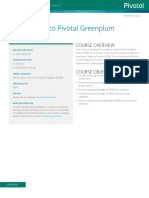 Pivotal EDU IntroductionToGreenplumDatabase Datasheet