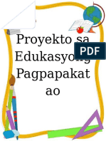 Proyekto Sa Edukasyong Pagpapakatao