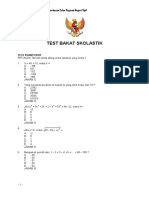 Soal Tes CPNS Kompetensi Skolastik