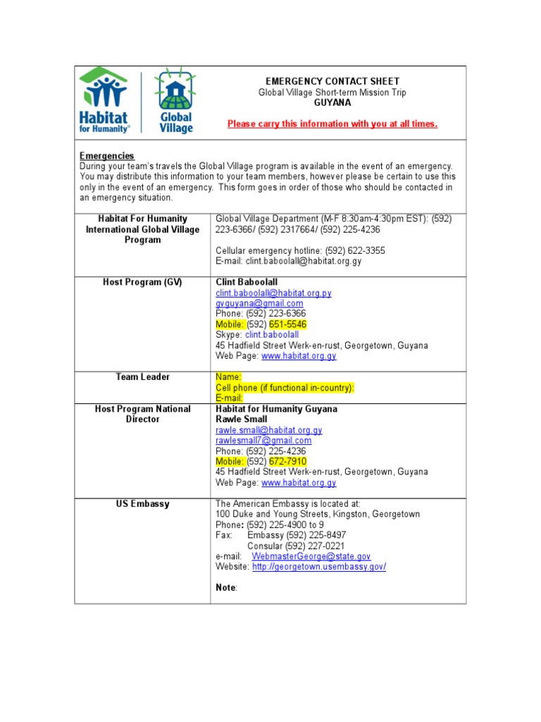eci guyana Telephone Numbering Plan