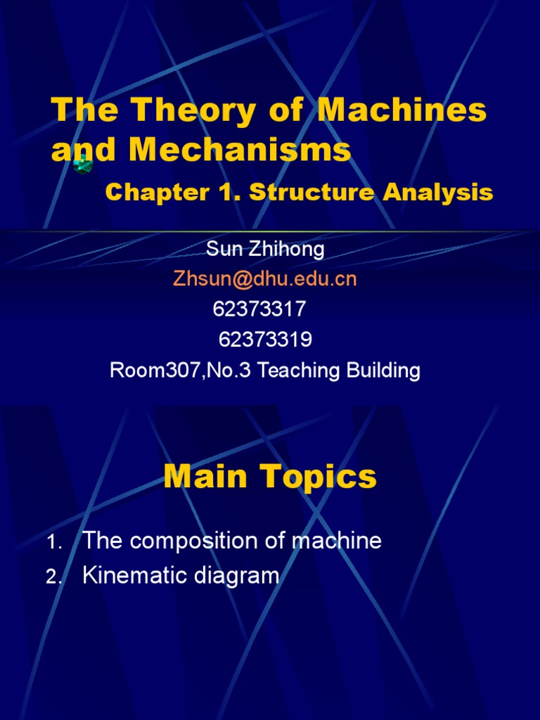 Machine Structure & Kinematics | PDF