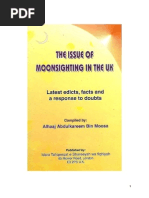 The Issue of Moon Sighting in UK by Abdul Kareem Bin Moosa