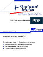 PP Execution Workshop SAP