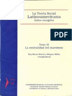 Ruy Mauro Marini La Teoria Social Latinoamericana Textos Escogidos Tomo III La Centralidad Del Marxismo PDF