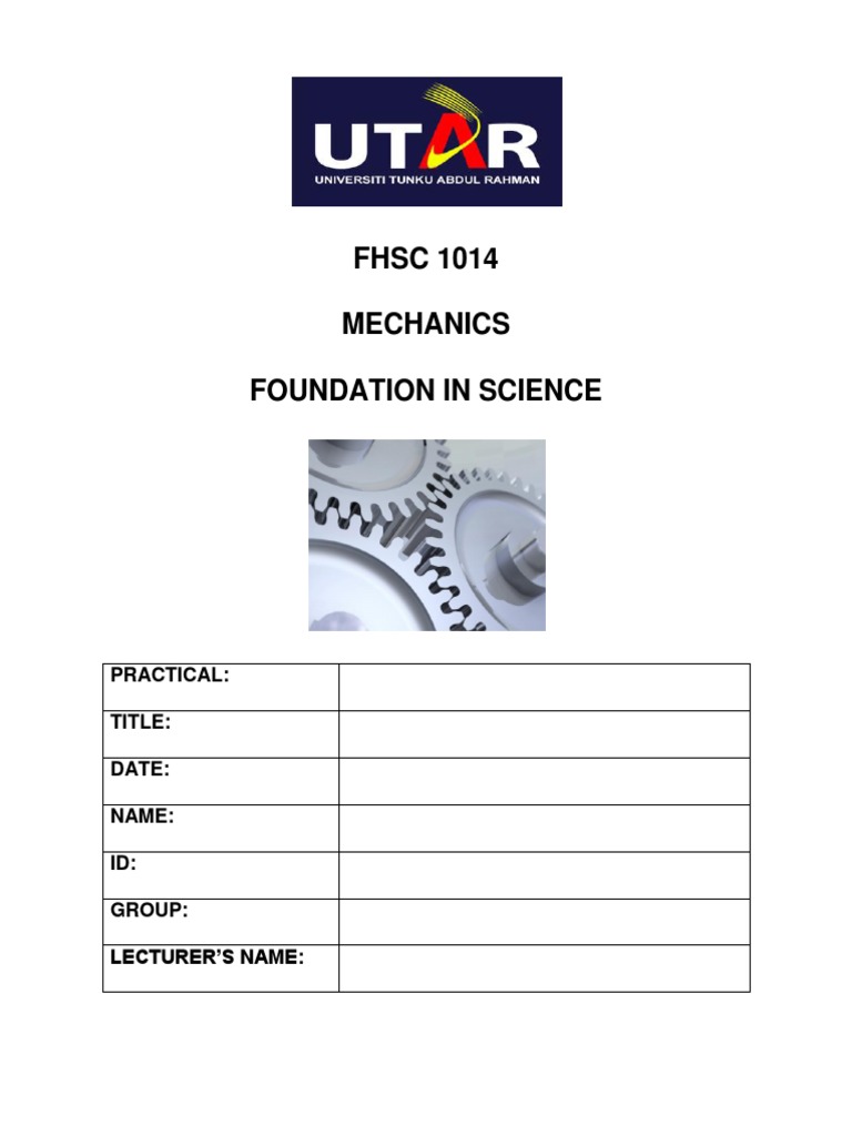 Report Cover Mechanics2 | PDF | Computers