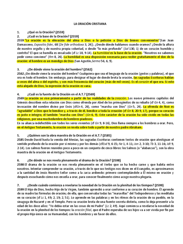 Fundamentos de la Oración Cristiana | PDF | Oración | Cristo (título)