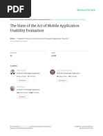 The State of the Art of Mobile Application Usability Evaluation