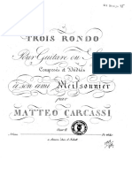 Matteo Carcassi - Trois Rondo Pour Guitare Op.2