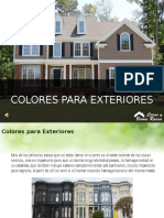 Uso de colores: Colores para exteriores