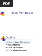 Excel VBA Basics