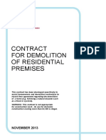 Demolition Contract Template for Residential Home