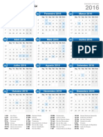 Calendário 2016 Formato de Retrato PDF