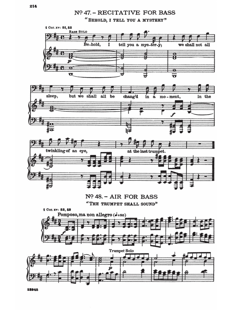 The Trumpet Shall soundMessiahHaendel PDF