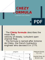 Chezy Formula