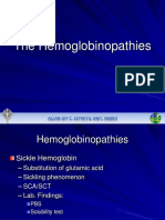 The Hemoglobinopathies