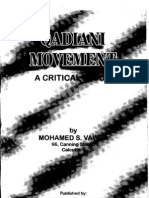 Qadyani Movement by Muhammad S Vawda