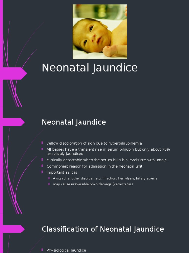 Neonatal Jaundice PDF Medical Specialties Diseases And Disorders