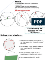 2) Cyclic Quadrilateral