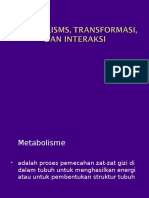 Metabolisms, Transformasi,