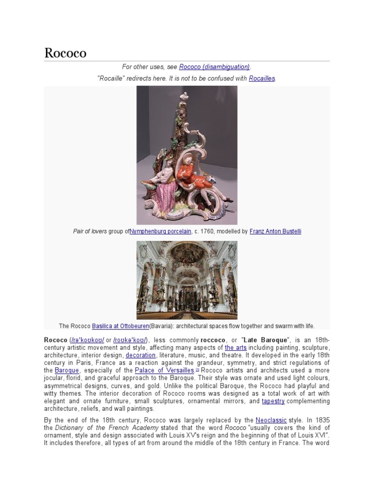 Rococo Essays