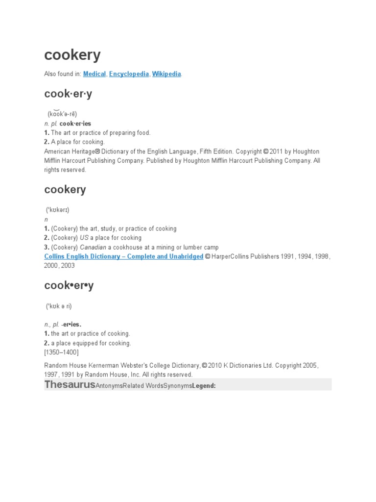 Cookery | PDF