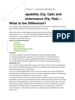 CPK PPK Process Capability