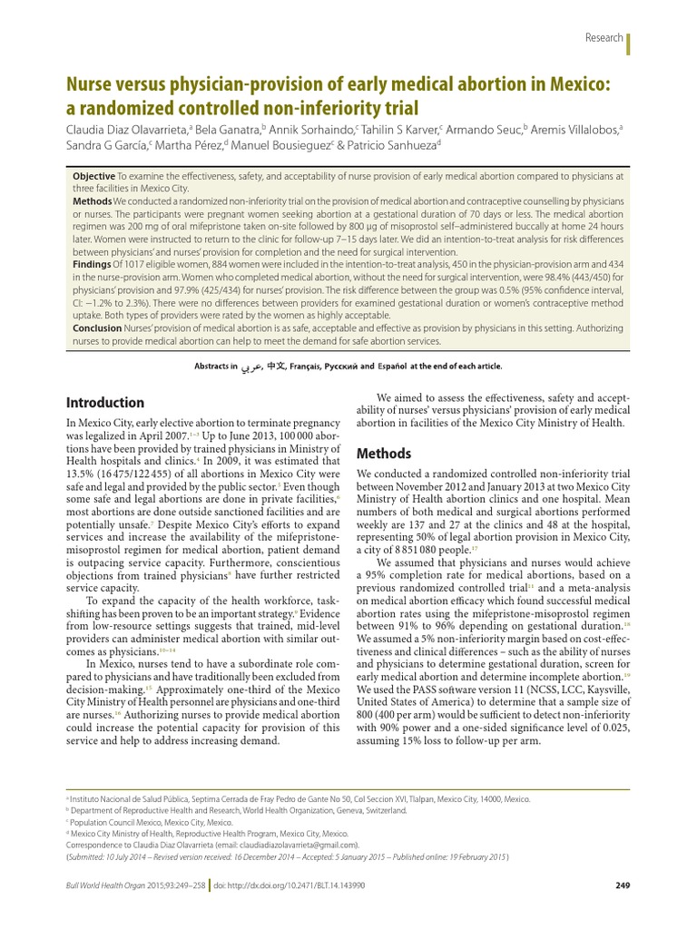 Who PDF | PDF | Abortion | Birth Control
