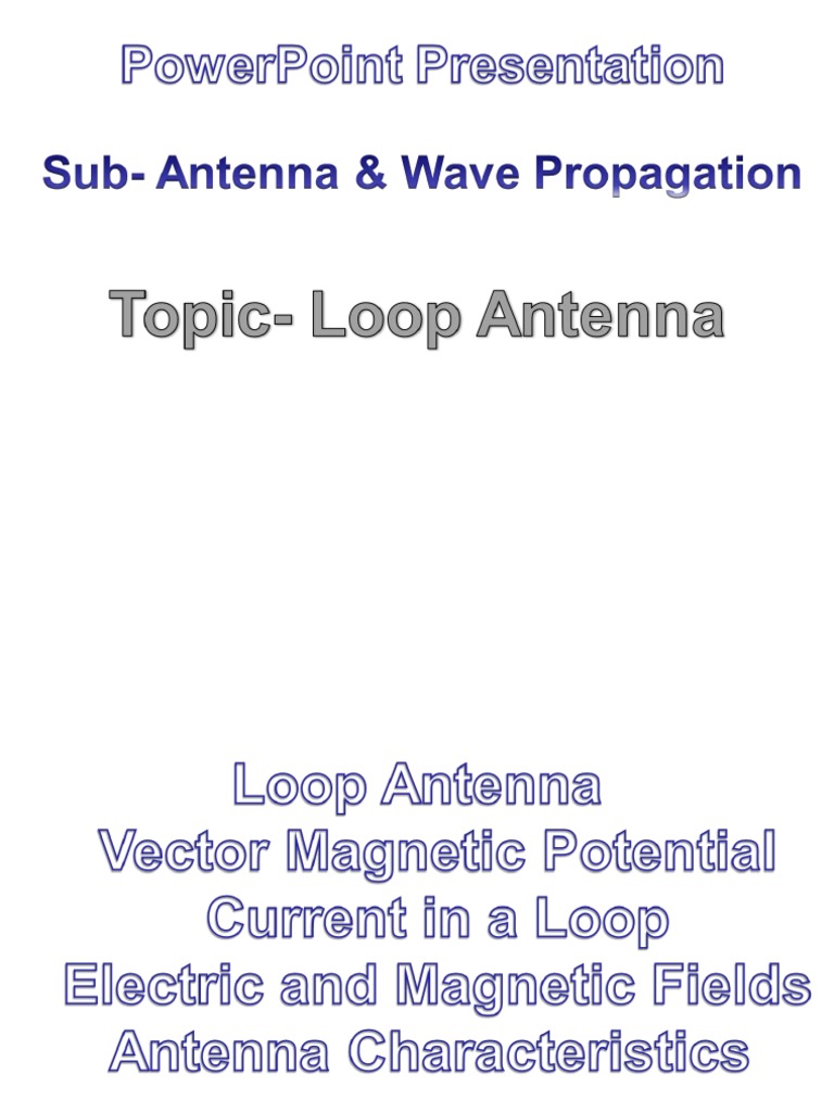 Analysis and Design of a Small Loop Antenna for Reception in the