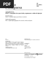 NPEN 13055-1 (Agregados Leves)