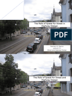 The Role of Speed For Street in Highway Design