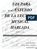 Guía para El Estudio de La Lectura Musical Hablada