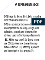Design of Experiments (Doe)