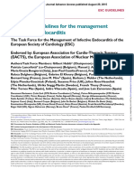 2015 ESC Guidelines for the Management of Infective Endocarditis